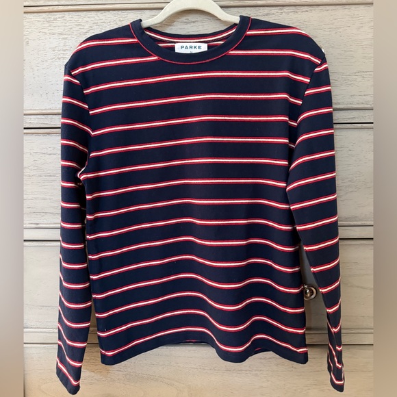 Parke Tops - Parke Long Sleeve Cotton Shirt - Size Medium